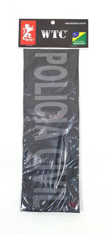 Identificação POLICIA CIVIL 26,8cm X 9,8cm Preto