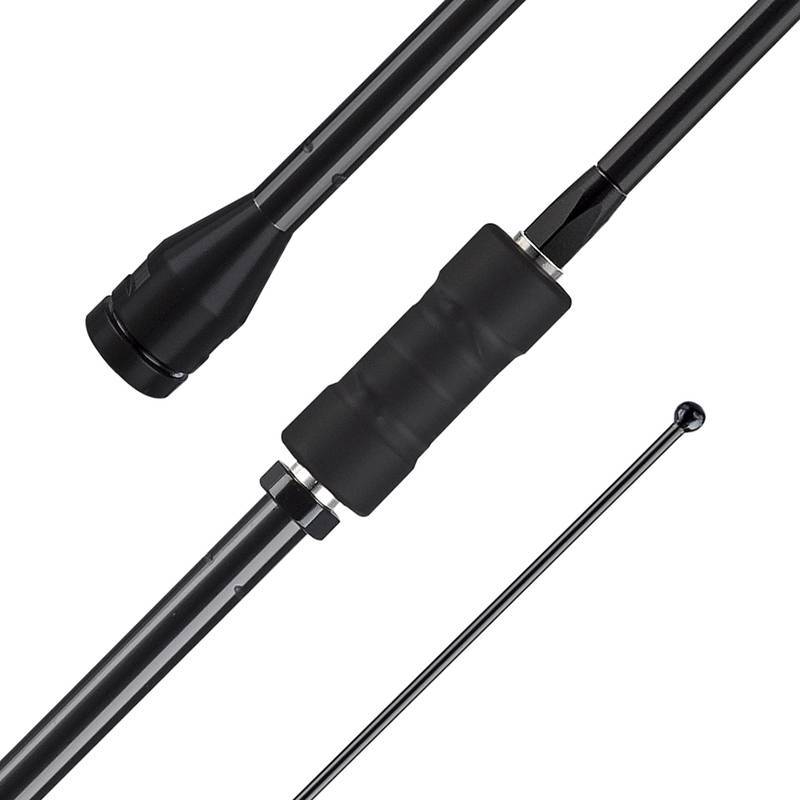 ANTENA ARGENTINA COMPACTA COM BOBINA CENTRAL PX PRETA