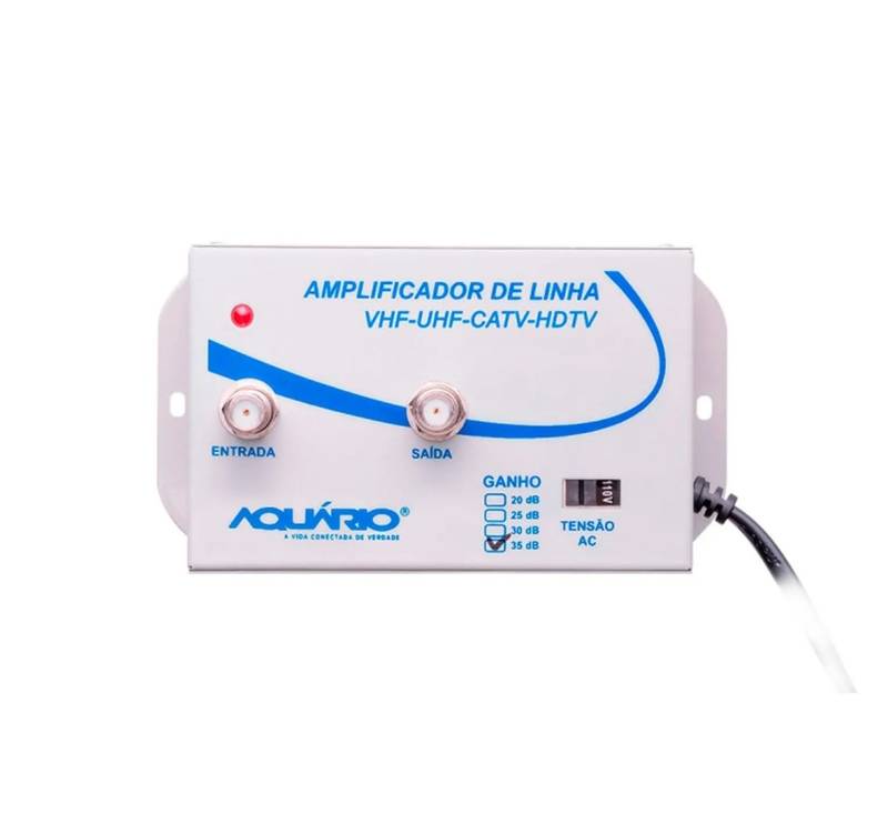 AMPLIFICADOR DE LINHA DE TV 35DB DE GANHO