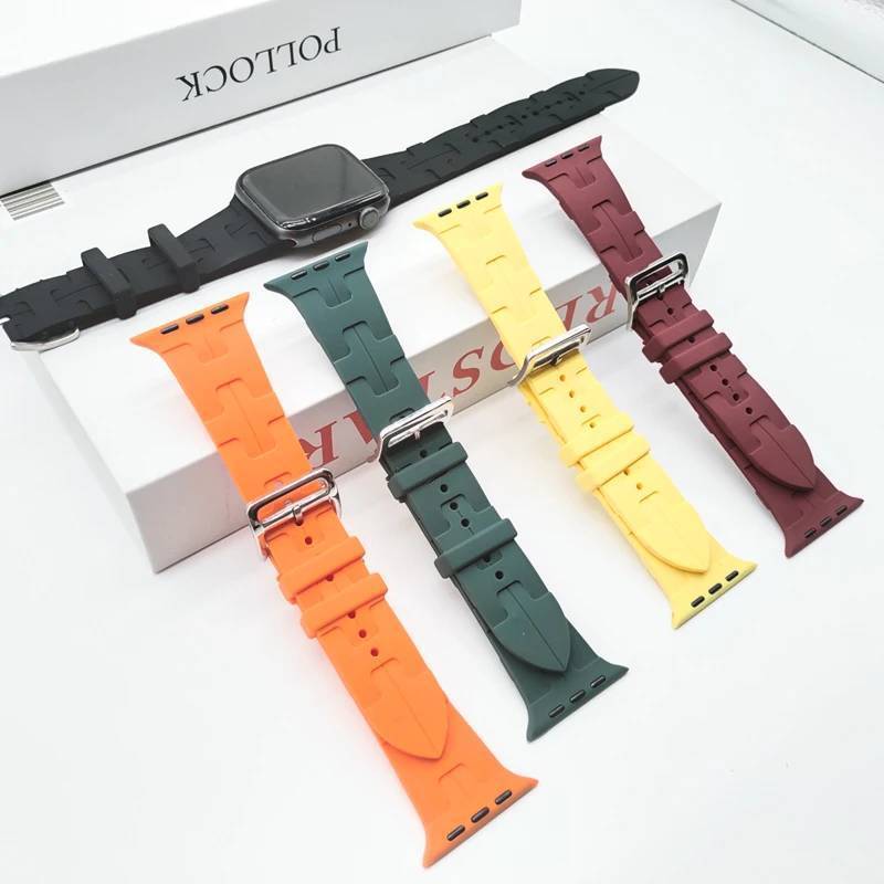 Pulseira Silicone Social 42mm/44mm/45mm/49mm