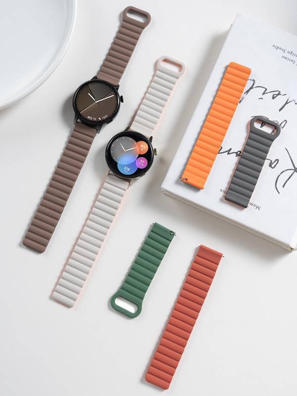 Pulseira elo magnético laço pino 22mm