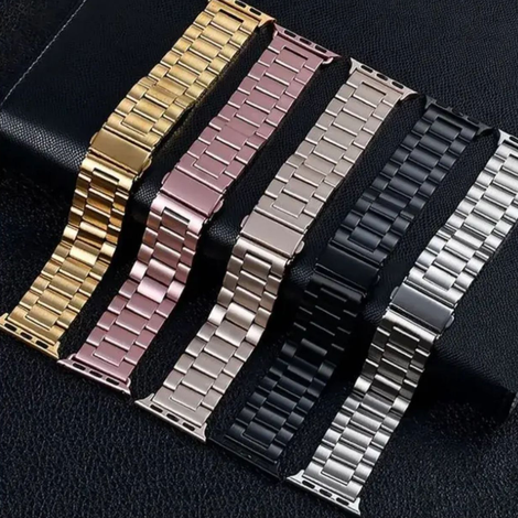 Pulseira de aço 3 elos premium